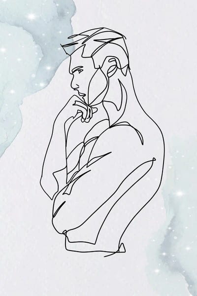 Paul Rommer: Man Minimalist Poster I by Paul Rommer