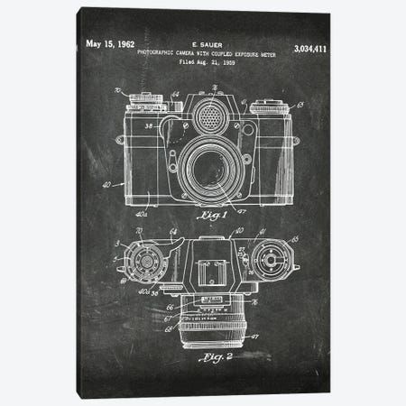 Photographic Camera With Coupled Exposure Meter Patent I Canvas Print #PUR4722} by Paul Rommer Canvas Art Print