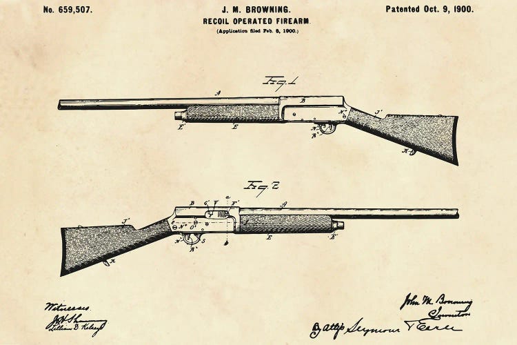 Recoil Operated Firearm Patent II