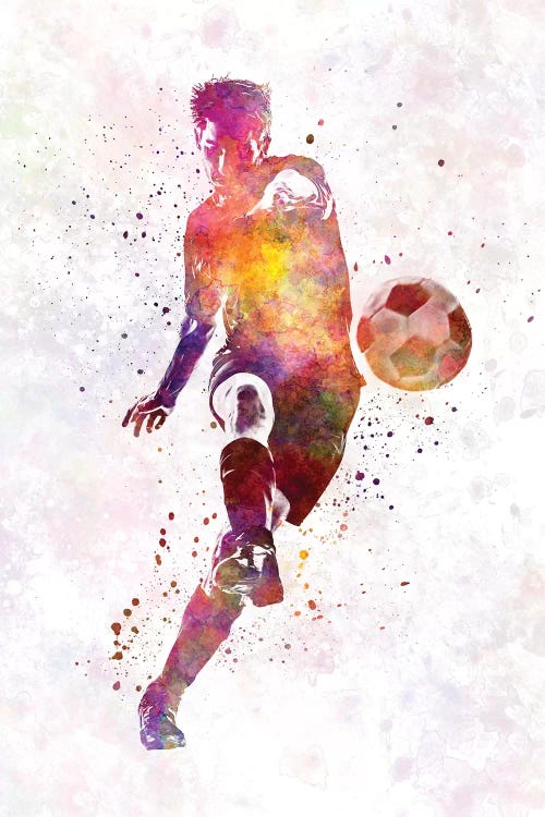 Man Soccer Football Player X by Paul Rommer wall art