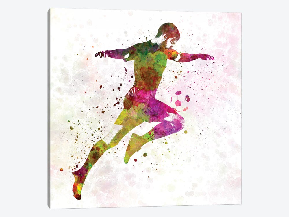 Man Soccer Football Player XII by Paul Rommer 1-piece Art Print