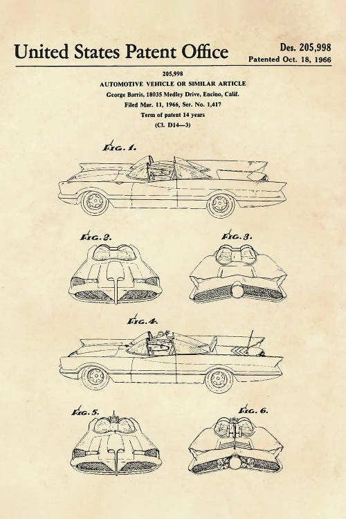 Batmobile Patent II