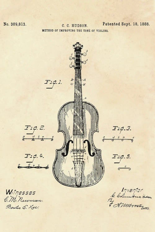 Method Of Improving The Tone Of Violins Patent II