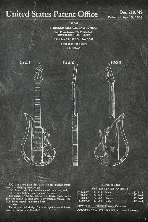 Stringed Musical Instrument Patent MMI