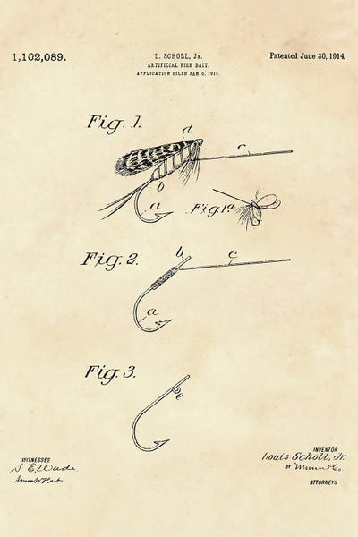 Artificial Fish Bait Patent VII