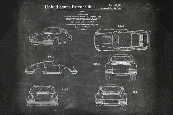 Paul Rommer: Automobile Porsche Patent II by Paul Rommer