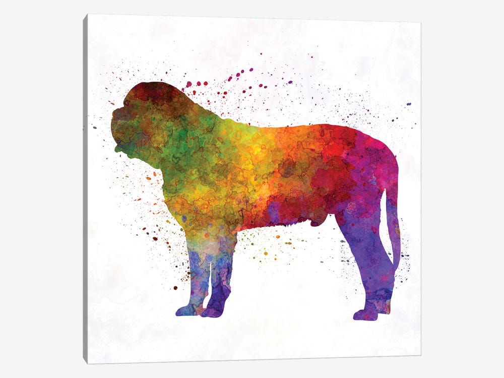 Mastiff In Watercolor by Paul Rommer 1-piece Canvas Print
