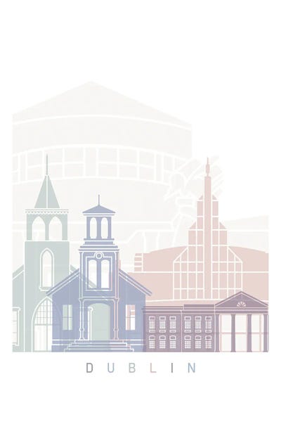 Dublin: Dublin Ca Skyline Poster by Paul Rommer