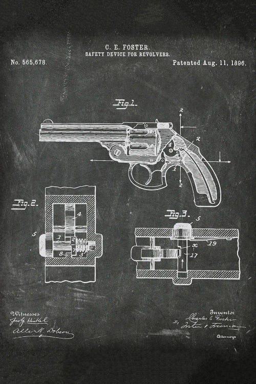 Safety Device For Revolvers Patent I