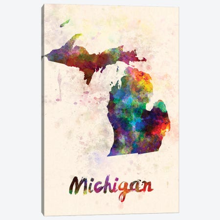 Michigan Canvas Print #PUR505} by Paul Rommer Canvas Artwork