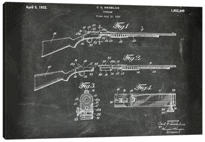 Firearm Patent III Canvas Art Print - Weapons & Artillery Art