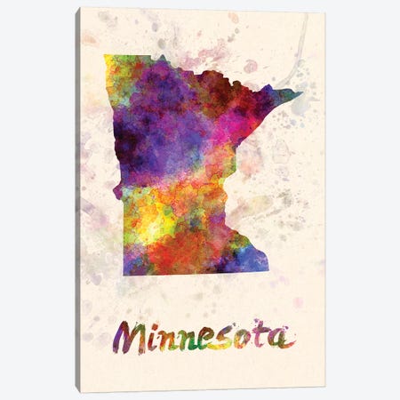 Minnesota Canvas Print #PUR511} by Paul Rommer Canvas Wall Art