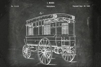 Ambulance Patent III by Paul Rommer canvas print
