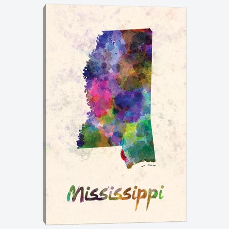 Mississippi Canvas Print #PUR513} by Paul Rommer Canvas Wall Art