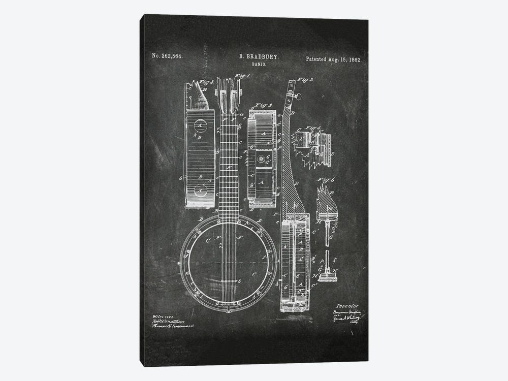 Banjo Patent III by Paul Rommer 1-piece Art Print