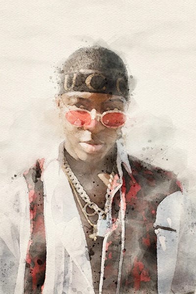 Young Man Watercolor Portrait V