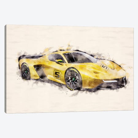 Fittipaldi EF7 Vision Sports Car V2 Canvas Print #PUR5250} by Paul Rommer Canvas Wall Art