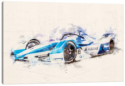 BMW Formula 1 Tuning v2 Canvas Art Print - BMW