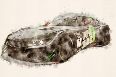 BMW Project CARS Black by Paul Rommer multi panel art