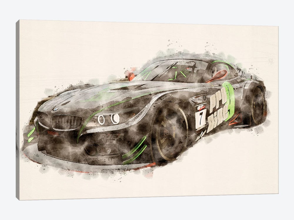 BMW Project CARS Black by Paul Rommer 1-piece Canvas Artwork