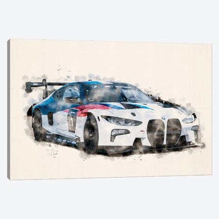 BMW Tuning 2022 M4 GT3 Canvas Print #PUR5255} by Paul Rommer Canvas Print