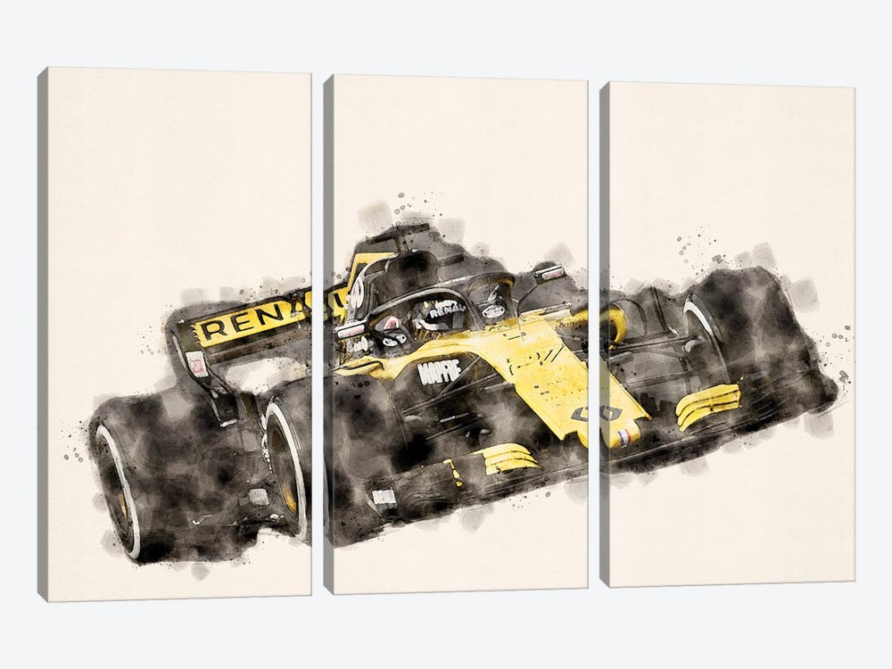 Formula I by Paul Rommer 3-piece Canvas Art