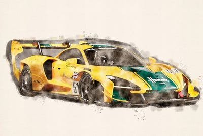 McLaren Ayrton Senna by Paul Rommer canvas print