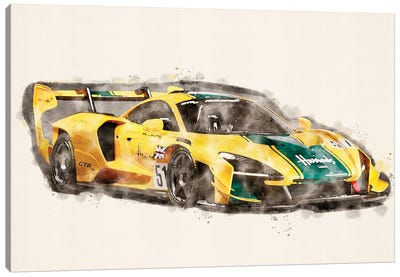 McLaren Ayrton Senna Canvas Art Print