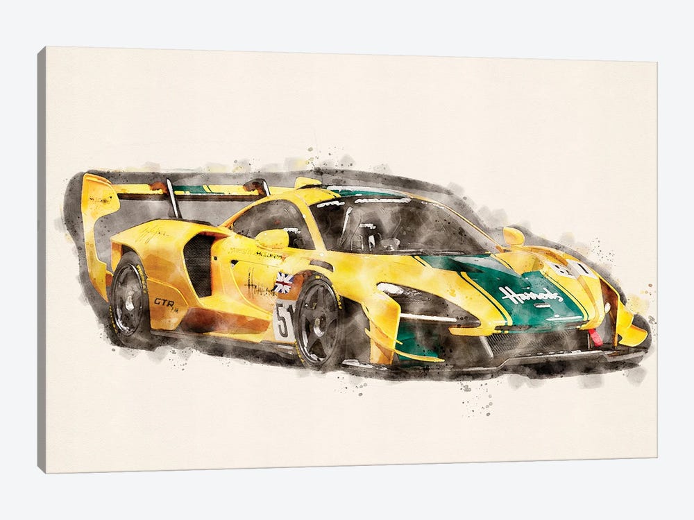 McLaren Ayrton Senna by Paul Rommer 1-piece Canvas Print