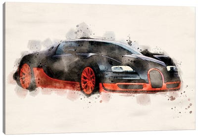 Bugatti Veyron II Canvas Art Print