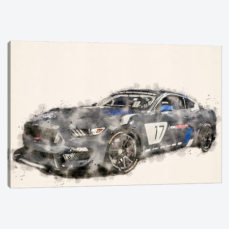 Ford Tuning In Watercolor Canvas Print #PUR5267} by Paul Rommer Canvas Artwork