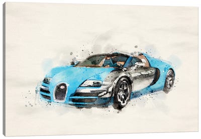 Bugatti Veyron VII Canvas Art Print
