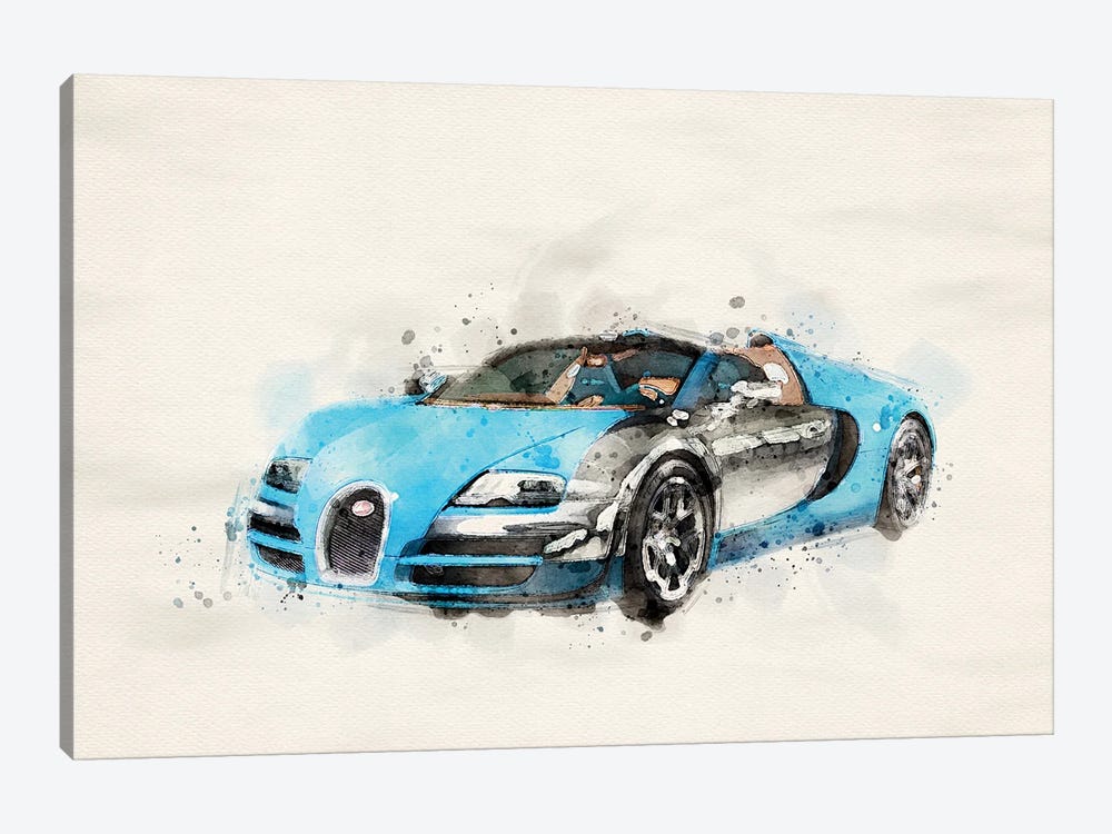 Bugatti Veyron VII by Paul Rommer 1-piece Canvas Artwork