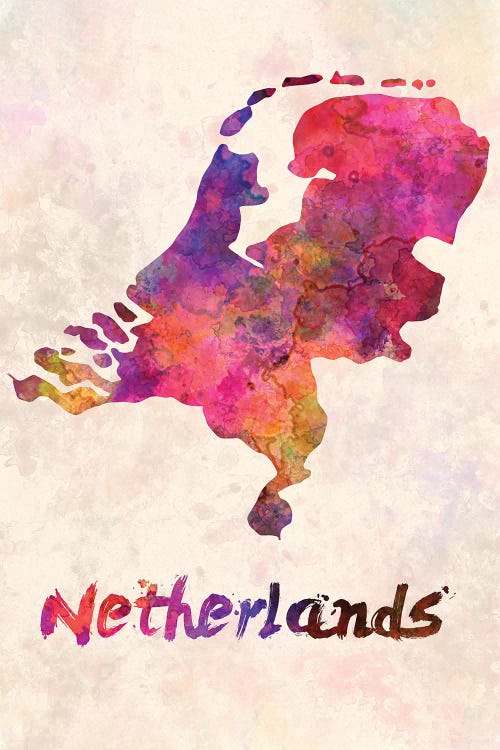 Netherlands In Watercolor by Paul Rommer wall art