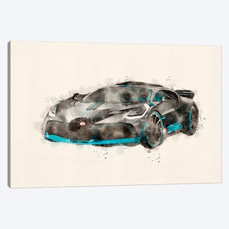 Bugatti Veyron IX Canvas Print #PUR5270} by Paul Rommer Canvas Art