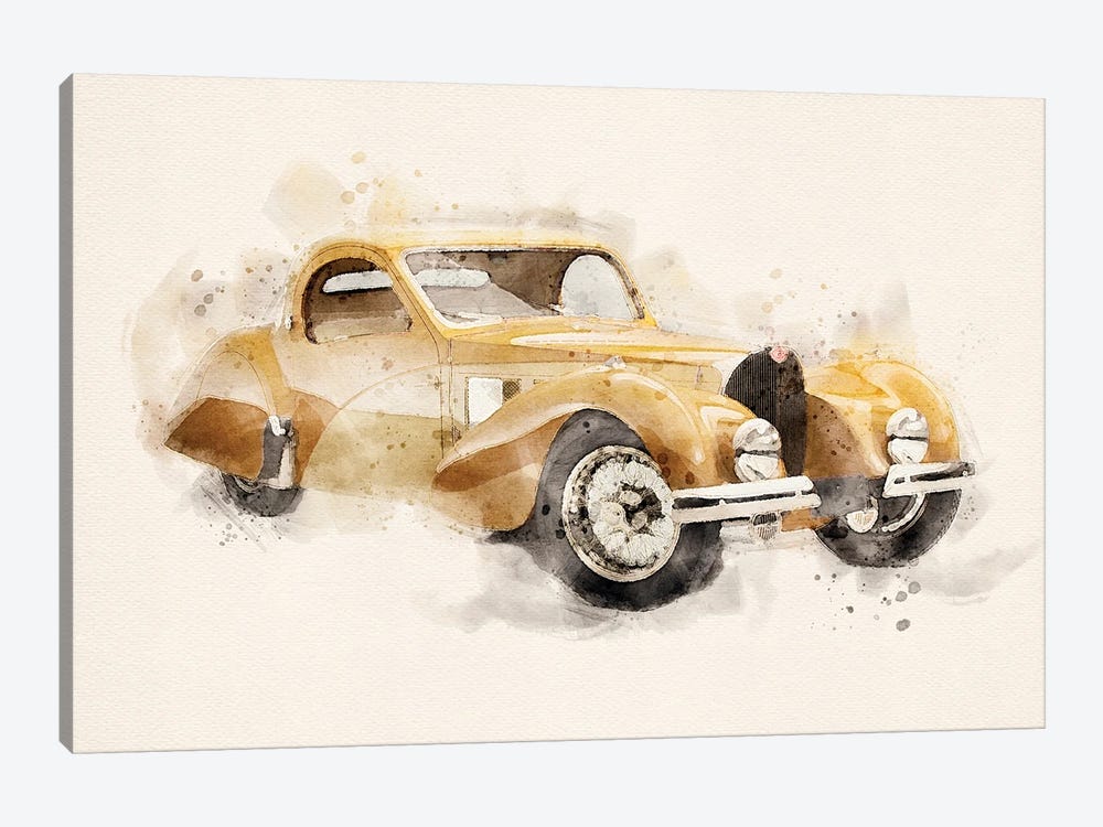 Bugatti Retro Vintage II by Paul Rommer 1-piece Canvas Wall Art