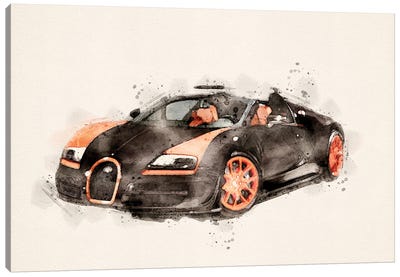 Bugatti Veyron II Canvas Art Print
