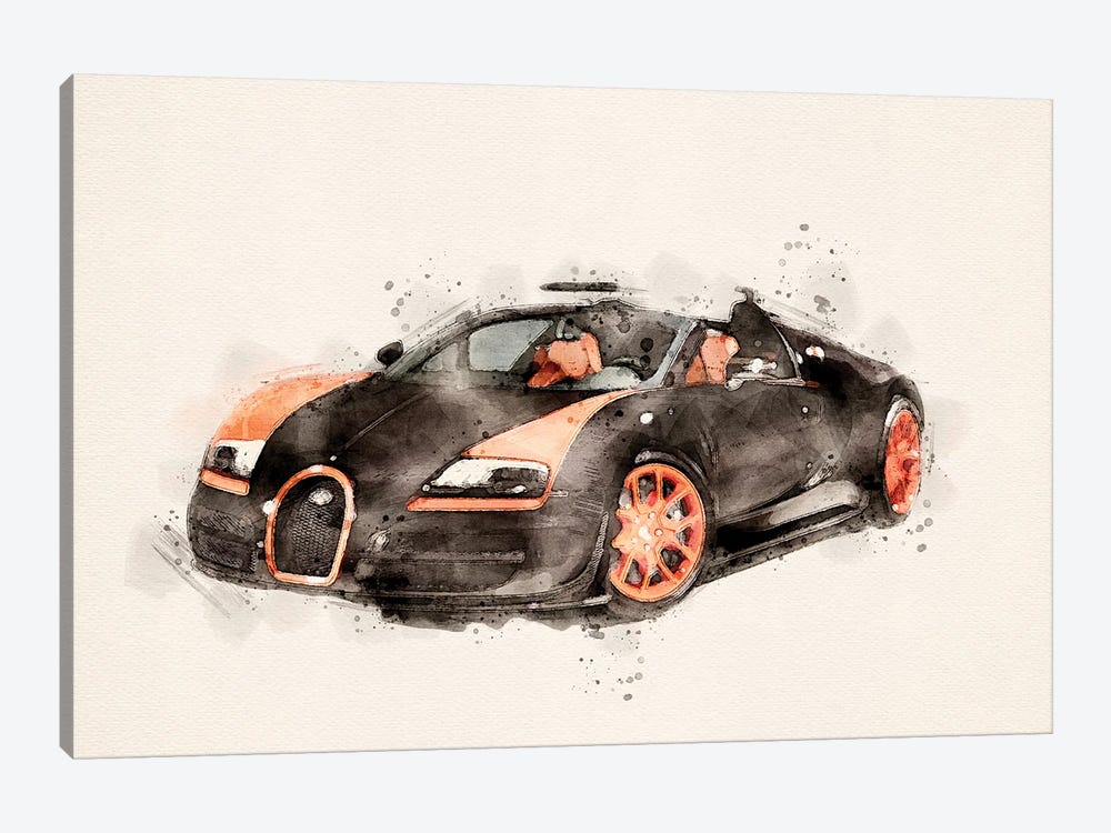 Bugatti Veyron II by Paul Rommer 1-piece Art Print