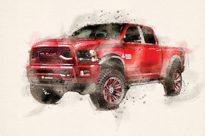 Dodge Ram II by Paul Rommer framed canvas print