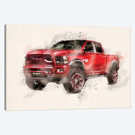 Dodge Ram II Canvas Print #PUR5280} by Paul Rommer Canvas Art Print