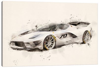 Ferrari FXX Evo Canvas Art Print - Ferrari