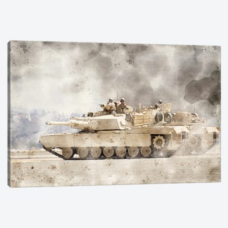 am 1 Abrams Canvas Print #PUR5284} by Paul Rommer Canvas Wall Art
