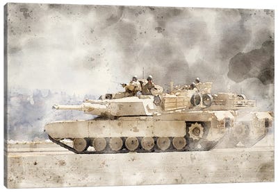 am 1 Abrams Canvas Art Print - Military Vehicle Art