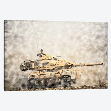 Tanks M60T Sabra Canvas Print #PUR5285} by Paul Rommer Canvas Art
