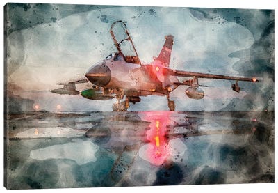Tornado Fighter Plane Canvas Art Print - Military Vehicle Art