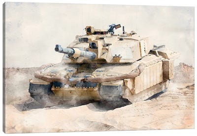 Tank Canvas Art Print - Army Art