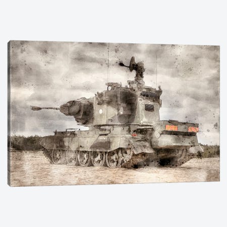 Tank VI Canvas Print #PUR5289} by Paul Rommer Canvas Print