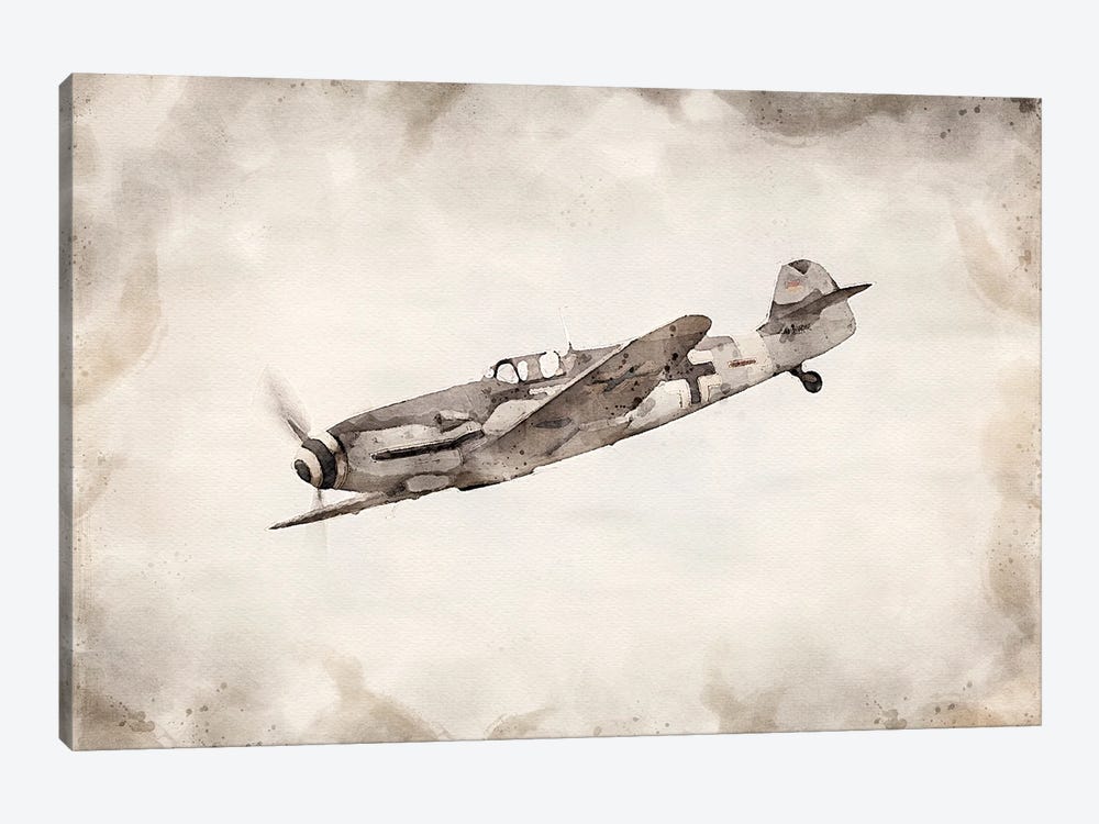 World War II Airplane by Paul Rommer 1-piece Canvas Art Print