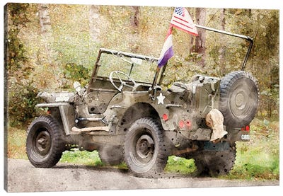 Jeep Willys II Canvas Art Print - Army Art