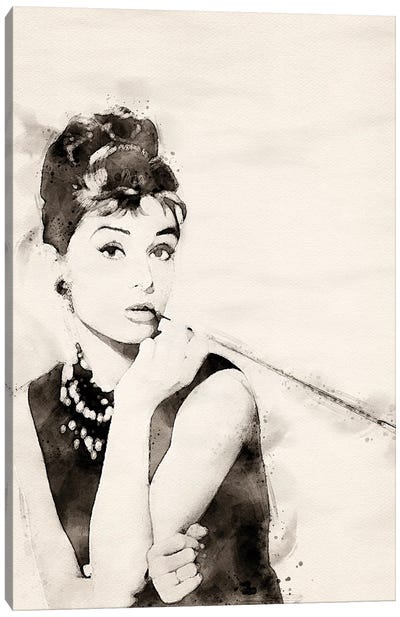 Audrey-Hepburn Canvas Art Print - Audrey Hepburn